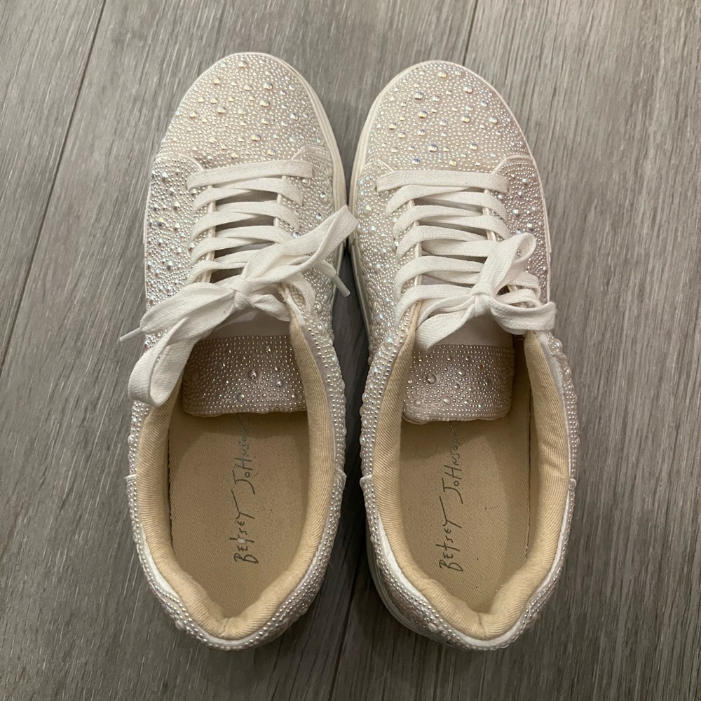 Betsey Johnson Women's White Sneakers